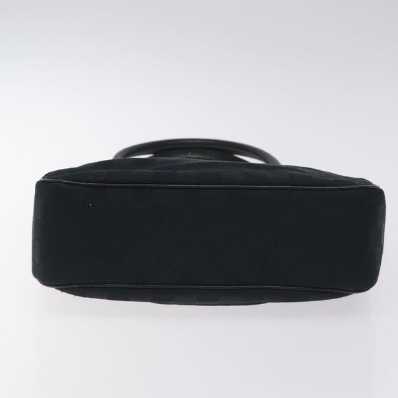 GUCCI GG Canvas Jackie Hand Bag Black Silver - Picture 9 of 16